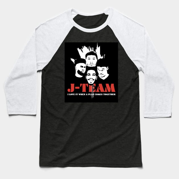 The J-Team Baseball T-Shirt by WeirdCelticsPod